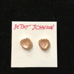 New Betsey Johnson heart earrings